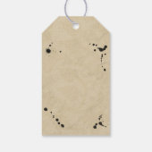 monogram en gordijn-pleister cadeaulabel (Achterkant)