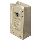  monogram en gordijn-pleister klein cadeauzakje (Voorkant Gekanteld)