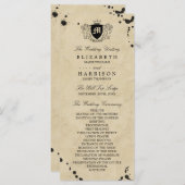 monogram en gordijn programmakaart (Voorkant / Achterkant)