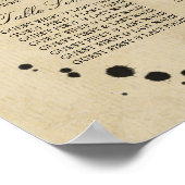  monogram en gordijngordel poster (Hoek)