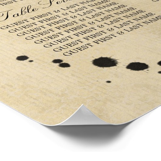 monogram en gordijngordel poster (Hoek)