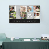 Monogram en het Afstuderen van de Collage van de F Spandoek (Beurs)