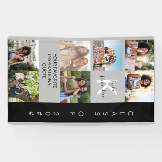 Monogram en het Afstuderen van de Collage van de F Spandoek (Horizontaal)