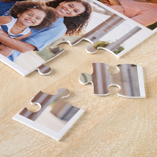 Monogram en het Veelvoudige Net van de Foto Collag Legpuzzel (Zijkant)