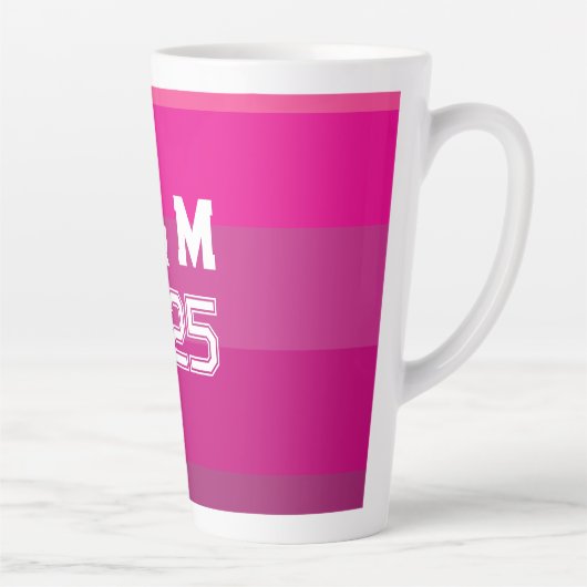 monogram en jaren latte mok (Rechts)