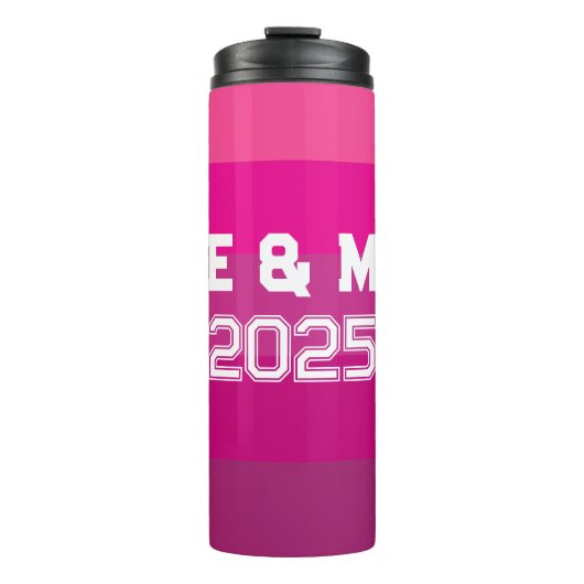 monogram en jaren thermosbeker (Voorkant)