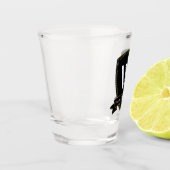 Monogram en Jouw tekst Shot Glas (Links)