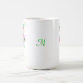 Monogram en kerst muziek elf koffiemok (Center)