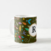 monogram en kleurrijk koffiemok (Voorkant links)