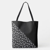Monogram en madeliefjes tote bag (Achterkant)