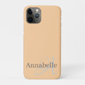 Monogram en naam Case-Mate iPhone case (Achterkant)