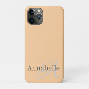 Monogram en naam Case-Mate iPhone case