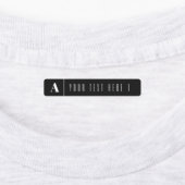 Monogram en naam, etc. Modern | IJzer-on kleding Labels (Aangebracht)