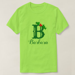 Monogram en naam met een Holly Spring Women's T-shirt