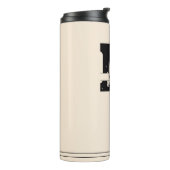 Monogram en naam Modern Man Thermosbeker (Gedraaid links)