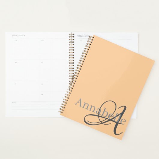 Monogram en naam planner (Display)