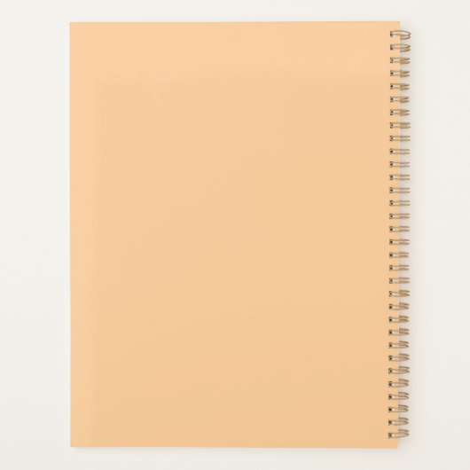 Monogram en naam planner (Achterkant)