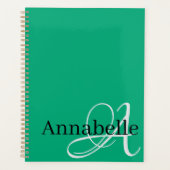 Monogram en naam planner (Voorkant)