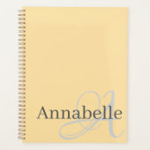 Monogram en naam planner (Voorkant)