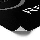 Monogram en naam Weddenschappen Poster (Hoek)