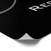 Monogram en naam Weddenschappen Poster (Hoek)