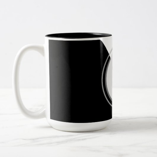 Monogram- en naamblok Koffie-Mok Tweekleurige Koffiemok (Links)