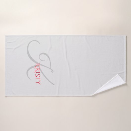 Monogram en Persoonlijke badhanddoek (Badhanddoek)