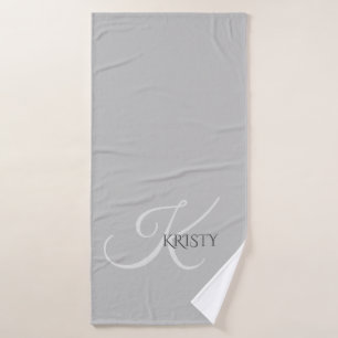 Monogram en persoonlijke handdoek