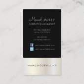 MONOGRAM EN RETRO-/DIY-kleuren Visitekaartje (Achterkant)