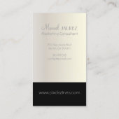 Monogram en retro kleuren visitekaartje (Achterkant)