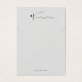 Monogram en sociaal ketting of armband visitekaartje (Voorkant)