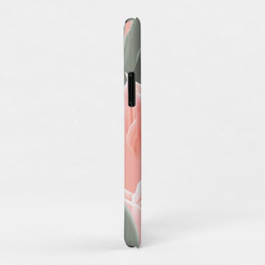 Monogram en stijlvolle Tulpdruppels Case-Mate iPhone Case (Achterkant/rechts)