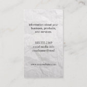 Monogram en strepen voor hedendaagse textuur visitekaartje (Achterkant)