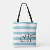 Monogram en Stripes Canvas tas (Achterkant)