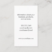 Monogram en Stripes Visitekaartje (Achterkant)