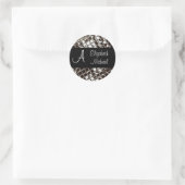 Monogram en voornamen Sticker (Tas)