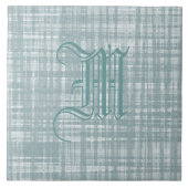 Monogram en Weave Tegeltje (Voorkant)
