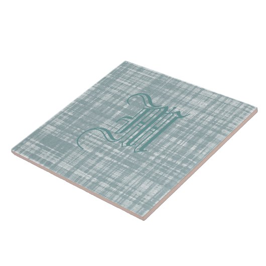 Monogram en Weave Tegeltje (Zijkant)