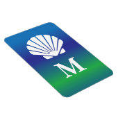Monogram en zee shell cruise cabine deurmarkering magneet (Rechterzijde)