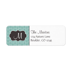 Monogram Engels Paardenbit Retouradres Labels