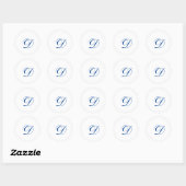 Monogram Engelstalig vivace Style Envelope Seal Ronde Sticker (Vel)