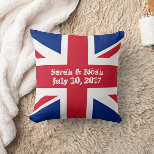 Monogram England Union Jack Wedding Kussen (Deken)
