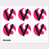 Monogram envelop afdichting Stickers (Vel)