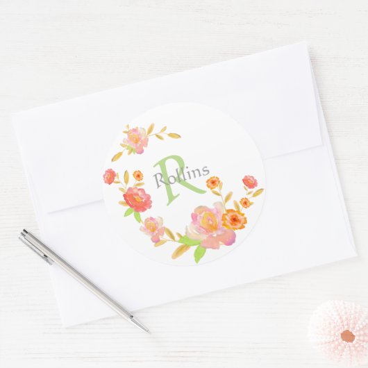 Monogram Envelop afdichtingen en Stickers (Envelop)