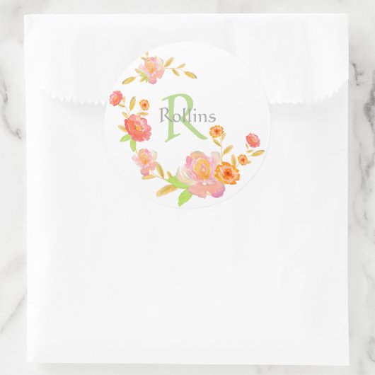 Monogram Envelop afdichtingen en Stickers (Tas)