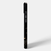 Monogram esthetisch zwart glitter Case-Mate iPhone case (Achterkant / Links)