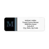 Monogram Etiket bedrijfsadres/persoonlijke strips (Voorkant)