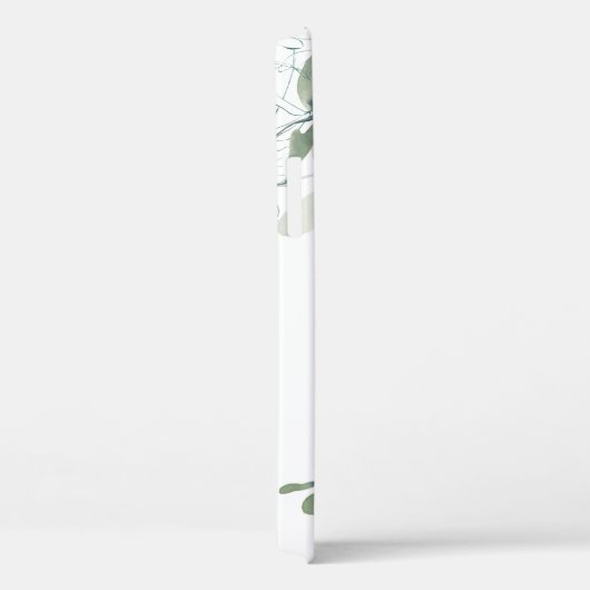 Monogram Eucalyptus Botanisch Case-Mate iPhone Case (Achterkant / Rechts)