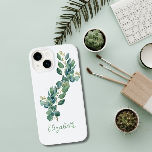 Monogram Eucalyptus Botanische Groenelementen  Case-Mate iPhone Case
