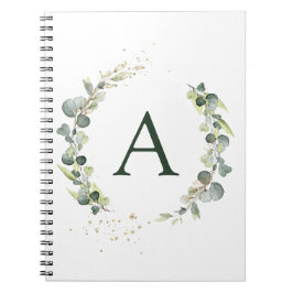 Monogram Eucalyptus Green White Botanisch Notitieboek